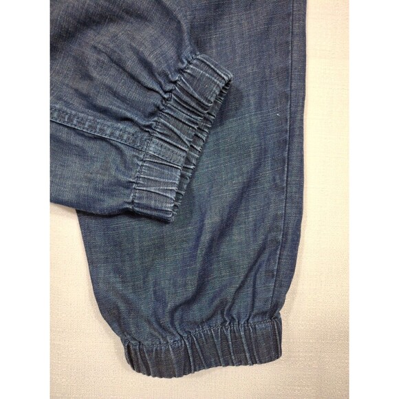 Talbots Chambray Lyocell Linen Jogger Pants Women's Size P Blue Relaxed Petite - Picture 8 of 8